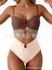 Women's One-piece Swimsuit, Button-down Bikini Sexy Swimsuit, Hollow Swimsuit.