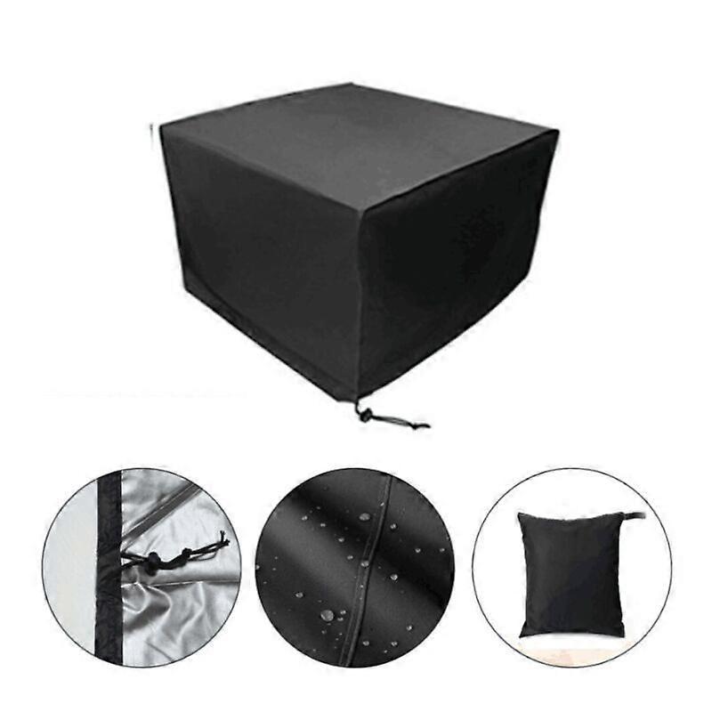 Garden Furniture Cover Garden Furniture Cover, Patio Furniture Covers Waterproof, Windproof, Anti-UV. 123_x_123_x_74CM,Black