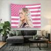 1 Stück Freya Skye Amerikanische Flagge Wandteppich, Polyester Wandbehang für Schlafzimmerdekoration, Party-Hintergrund, Raumdekoration & Fan-Geschenk