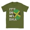 It's In My DNA Jamaica T Shirt Summer Jamaican Cotton T-Shirts For Men Custom DIY Tee Shirt Short Sleeve Streetwear Tees