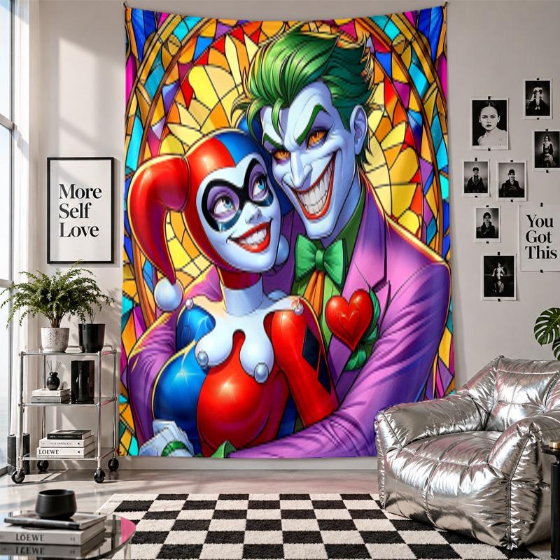Wall TapestryJoker Art Hanging Cloth Decorative Background Cover for Room Decoration