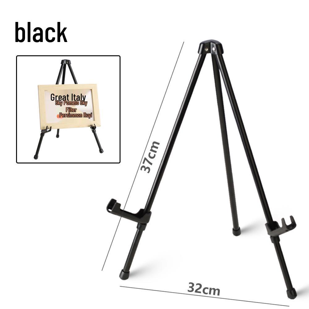 Upgraded Black Metal Telescopic Folding Easel Tripod