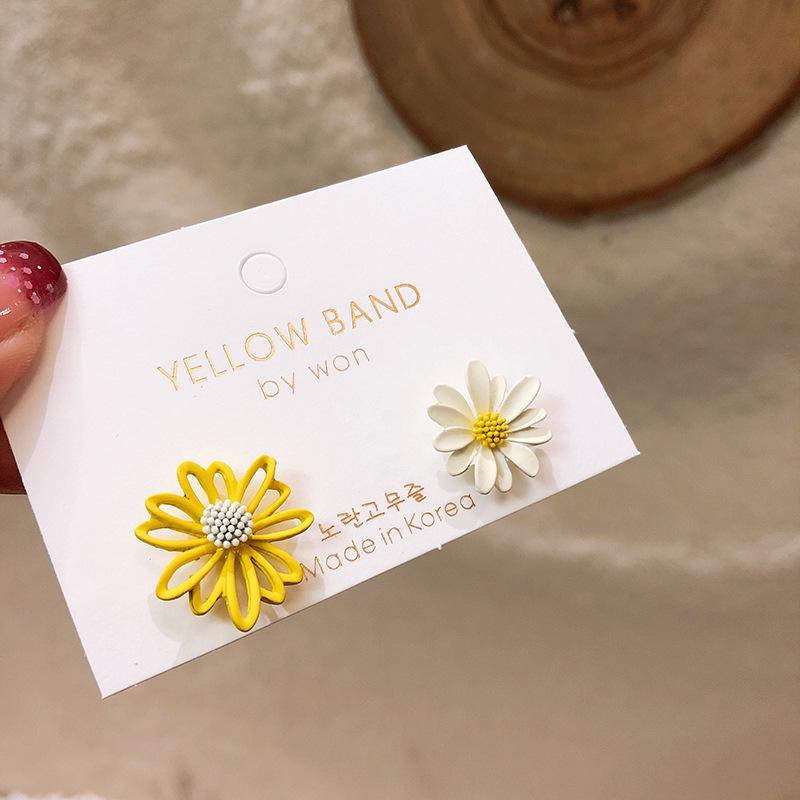 Daisy Flower Earrings Jewelry Cute Flower Small Stud Earrings For Women Fashion Sweet Earring
