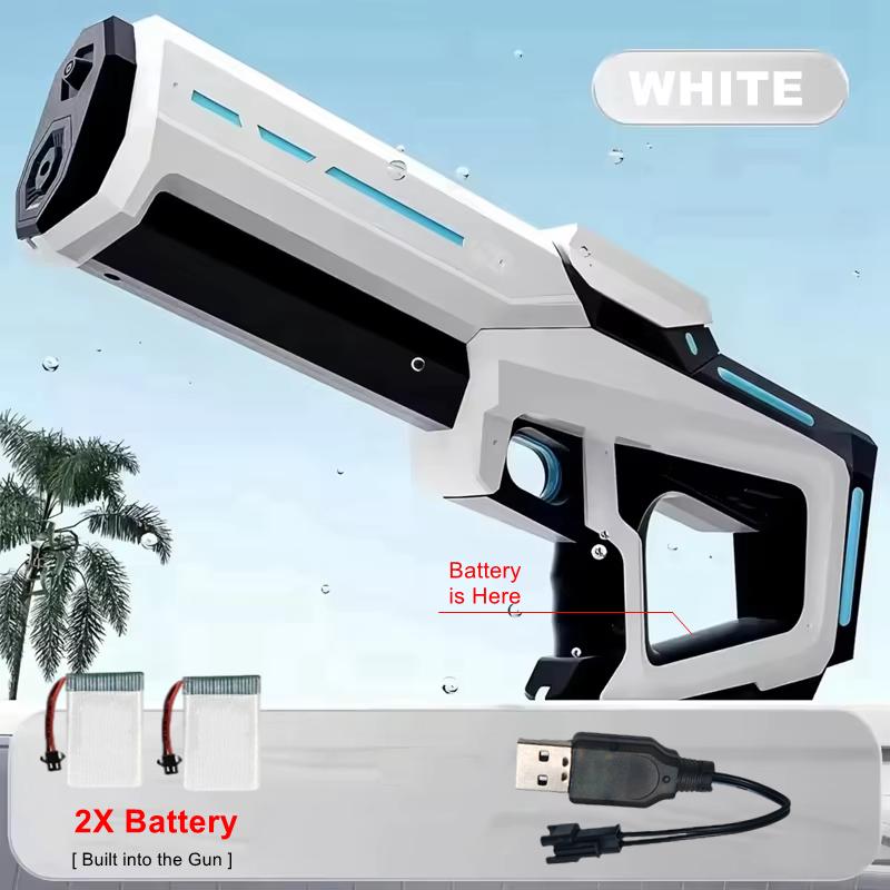Pistole ad Acqua Elettriche per Adulti Potenti Siringa Automatica Serbatoio Acqua Blaster Giocattolo Gioco Estivo in Piscina Gioco all'Aperto Regalo