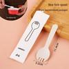 MOLUONA Disposable Frosted Plastic Spork Set