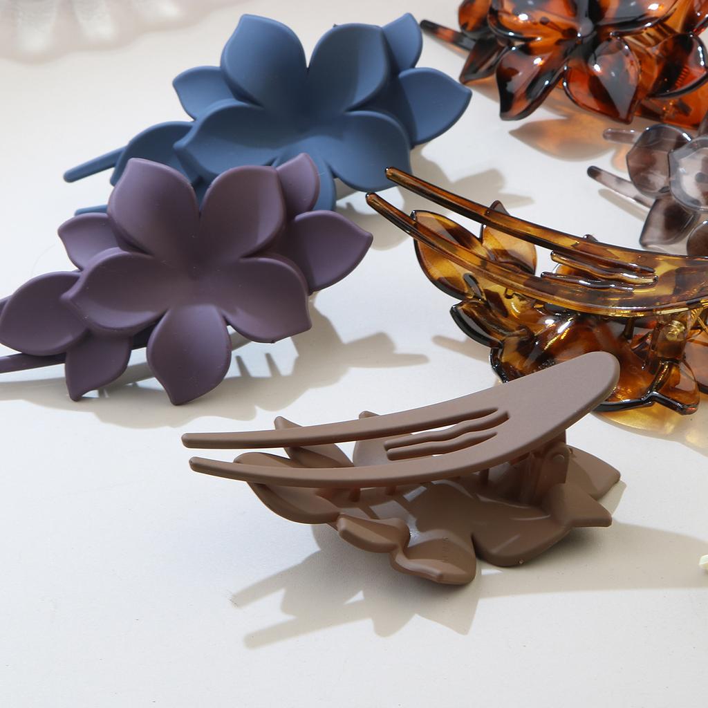 Duckbill Clip Flower Hairpin Women's Summer Korean Style All-match Hairpin Back of The Head Bun Headdress