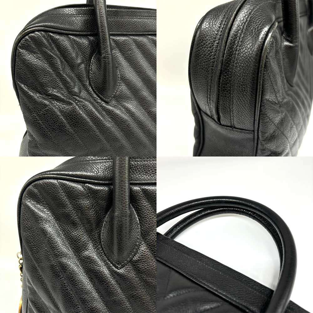 Used CHANEL ChevronHandbag leather Women
