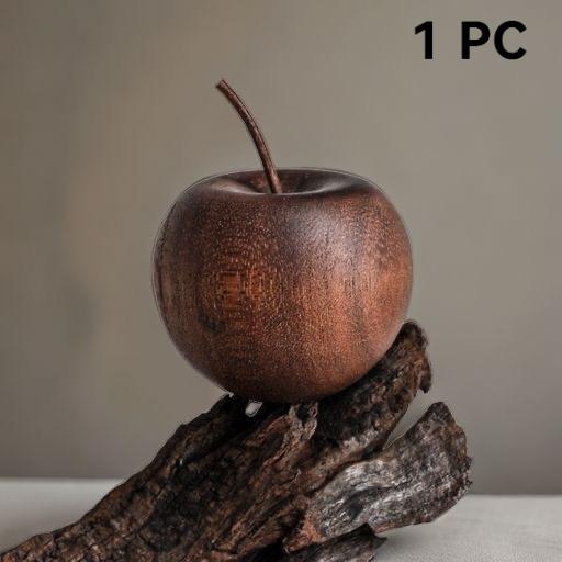 Wooden Apple Shaped Essential Oil Aromatherapy Diffuser Fragrance Diffuser Home Bathroom Car Decoration Minimalist Figurines