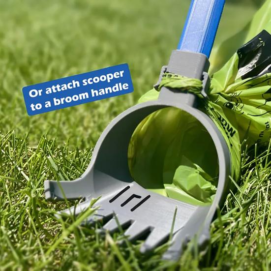 Pet Poop Scooper Dog Waste Cleaner Compatible with Long Handle Portable Poop Shovel for Park Walking Dog Daily Outing Traveling