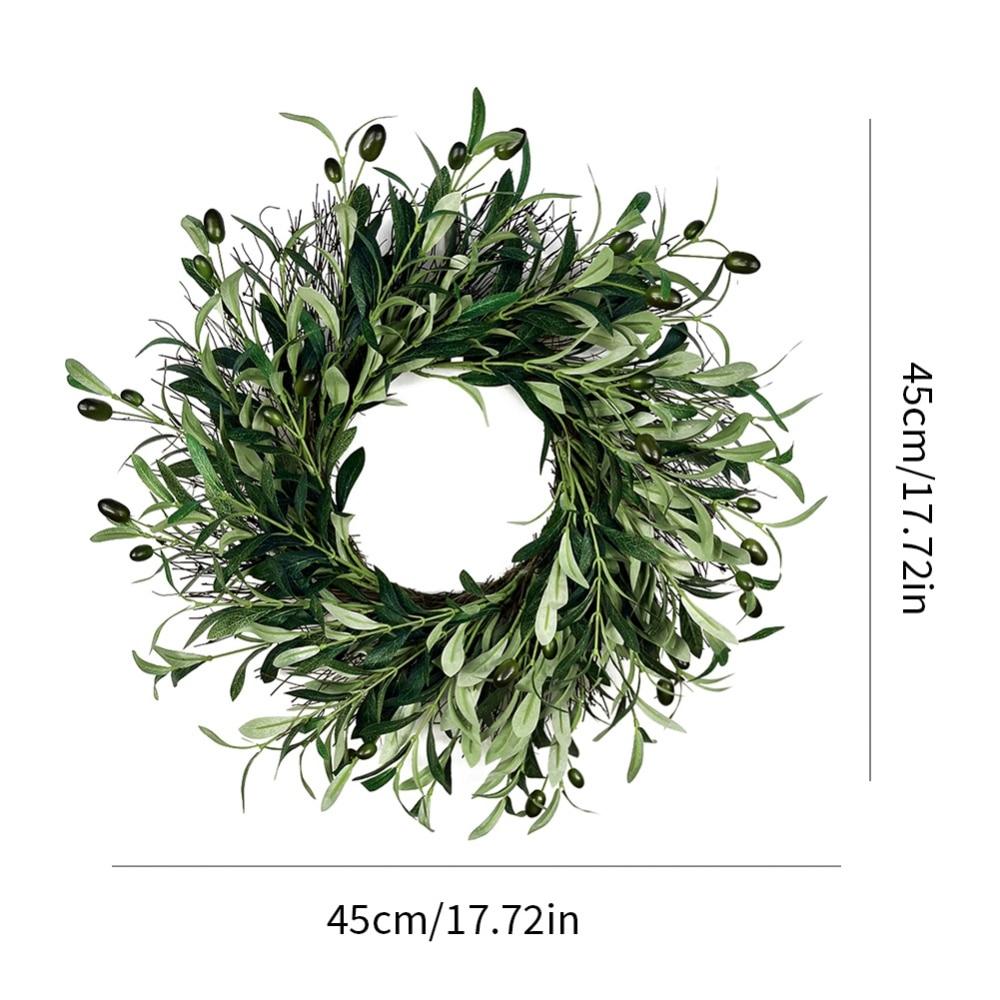 Olive Branch Wreath Wall Wedding Party Decor Spring Summer Garland