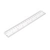 20cm 8 Inch Clear Plastic Ruler, Straight Ruler Measuring Tool with Easy-to-Read Scale, for Students, Schools, Stationery Supplies