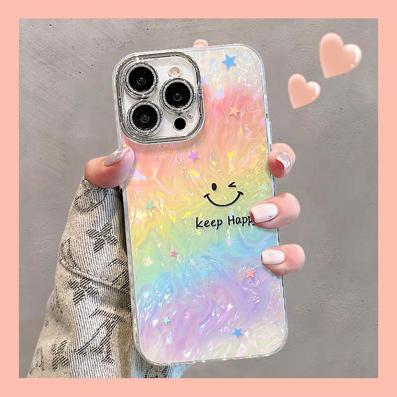 Fluturele Colorat Este Potrivit pentru Husa de Telefon Apple 16promax. Are o senzație high-end, o senzație de lux ușor, o folie de protecție pentru lentilă și o textură de carcasă.