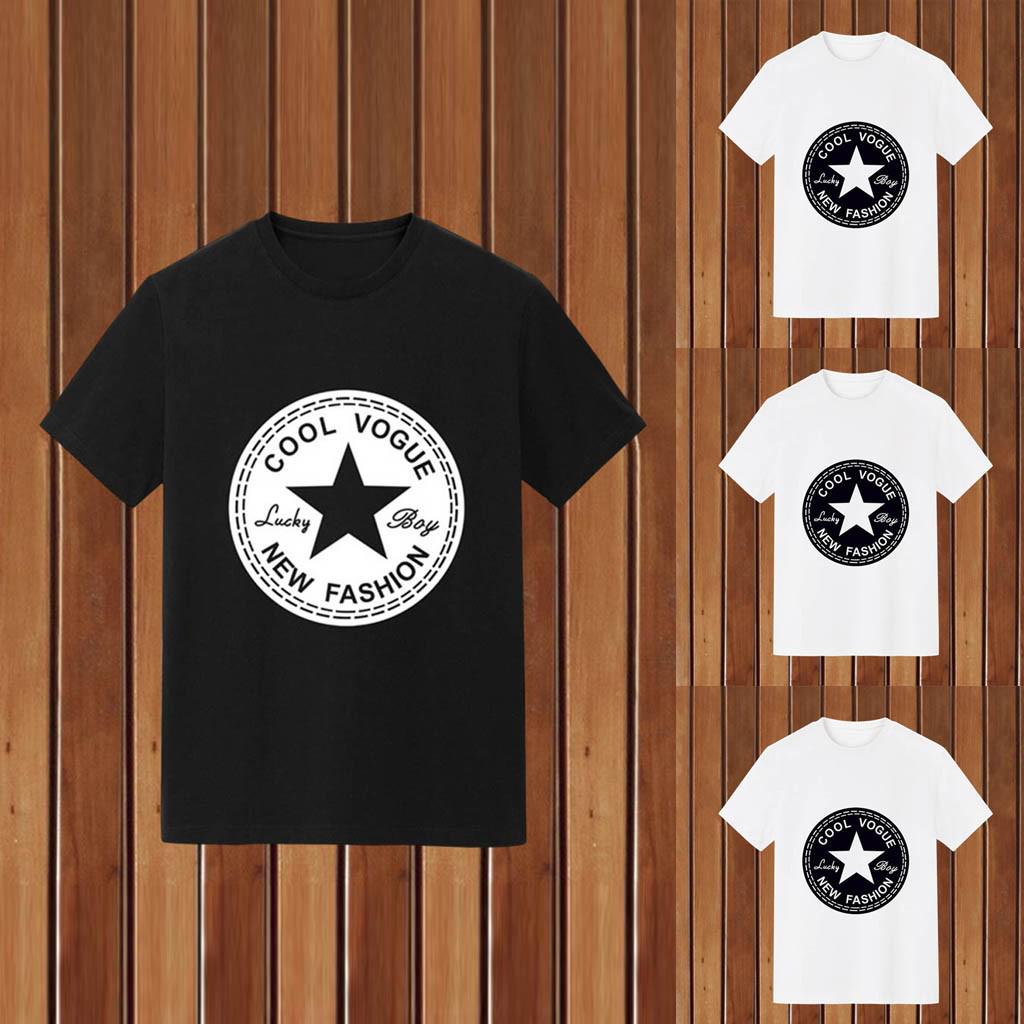 

Мужская свободная футболка с короткими рукавами и надписью, летние топы с короткими рукавами и круглым вырезом