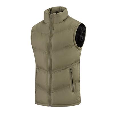Winter  Men's  Cotton  Vest  Sleeveless  Waistcoat  Down  Cotton  Men's  Outer  Wear  Vest