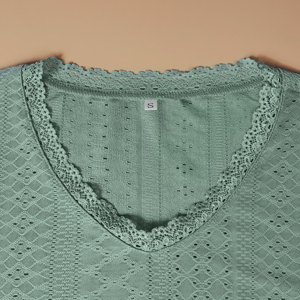 GMXIA Women's Fashion Casual Solid Color Print Short Sleeve O-Neck T-shirts and Tops