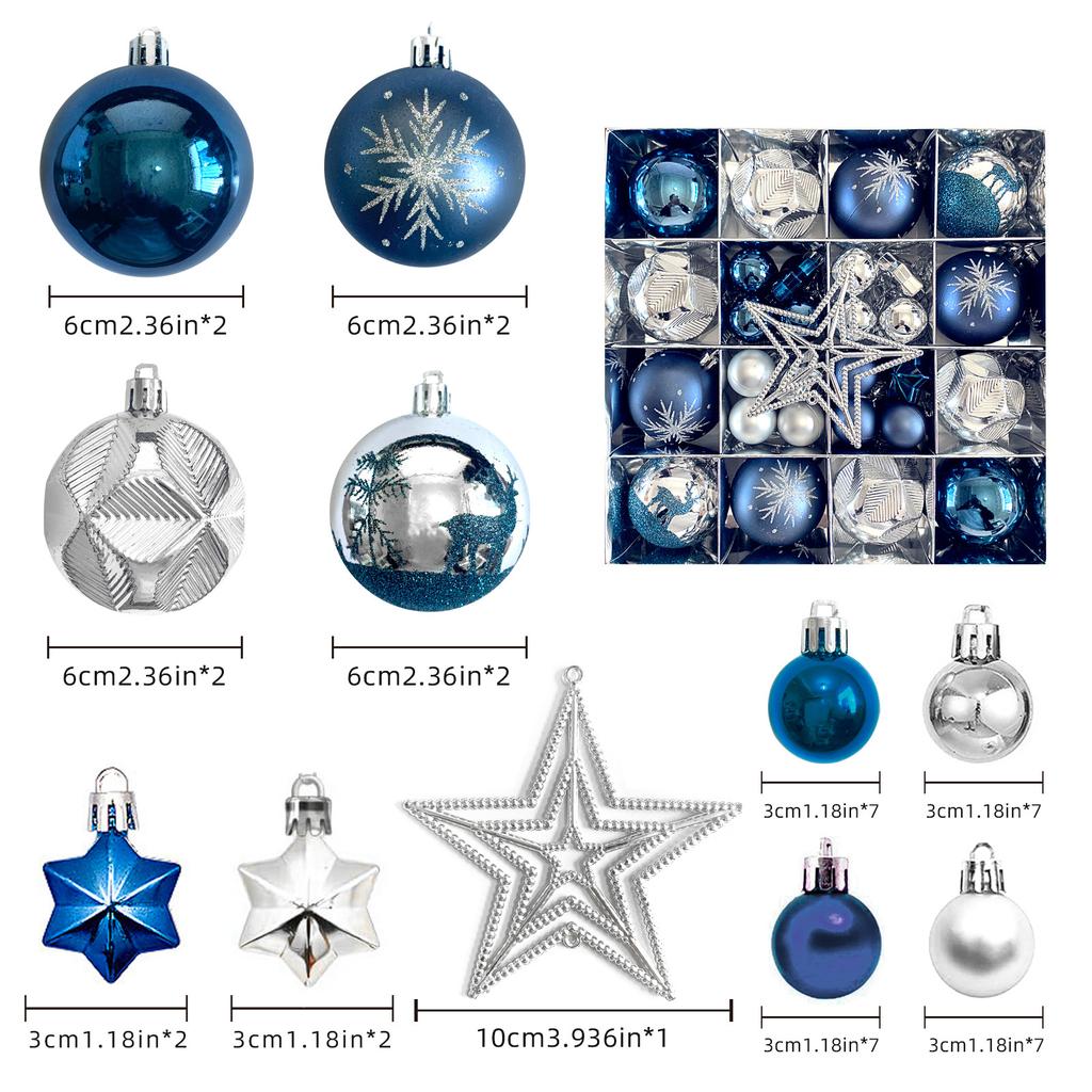 1 Set Hanging Christmas Balls Decorations Xmas Tree Ornament 2025 Christmas Decoration for Home New Year Gift Navidad Decors