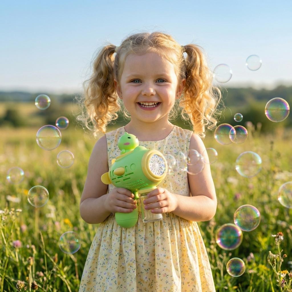 Bubble Wands - Interactive Lighted Automatic Bubble Machine Toy For Boys And Girls