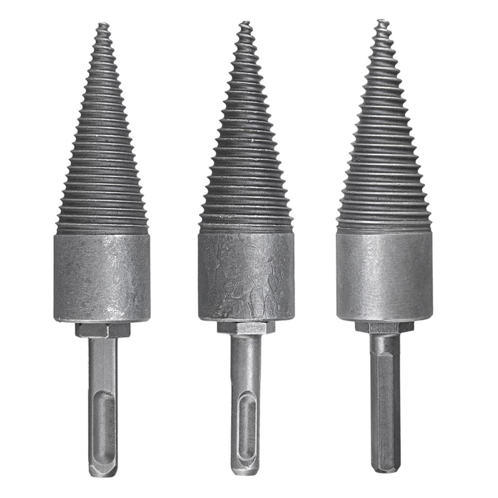 Log Wood Splitting Electric Hammer Drill Bit Splitter Cone Firewood Split