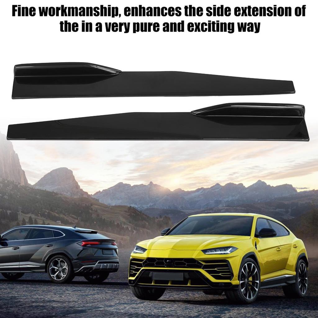 Para uniwersalnych osłon bocznych progów samochodowych, spoilerów, skrzydełek, odpornych na zarysowania (Długie)