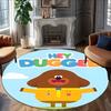 1pc Hey Duggee4 Print Round Carpet Chair Round Carpet Suitable for Bedroom Living Room Home Decorative Carpet