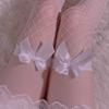 Fun Cute Sweet Bow Fishnet Socks Sexy Over Knee Medium Tube Socks Temptation Thin Hollow Socks