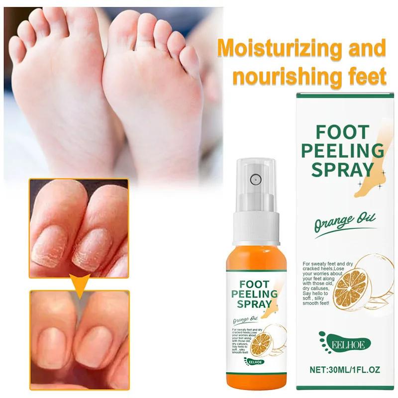 Herbal Anti Crack Foot Cream Peeling Spray Heel Cracking Repair Products Exfoliation Dead Skin Removal Softening Smooth Care