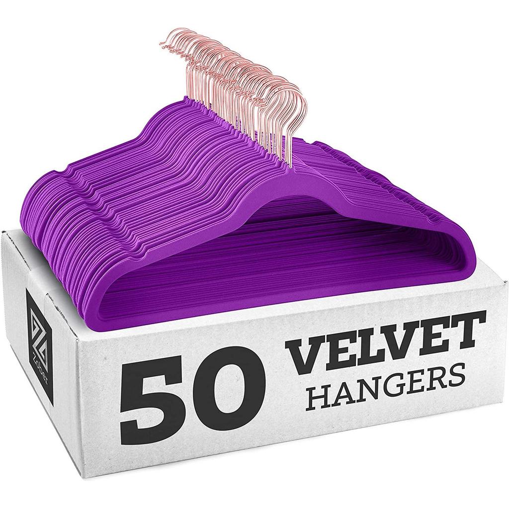 European & American Non-Slip Flocked Magic Wardrobe Clothes Hangers 