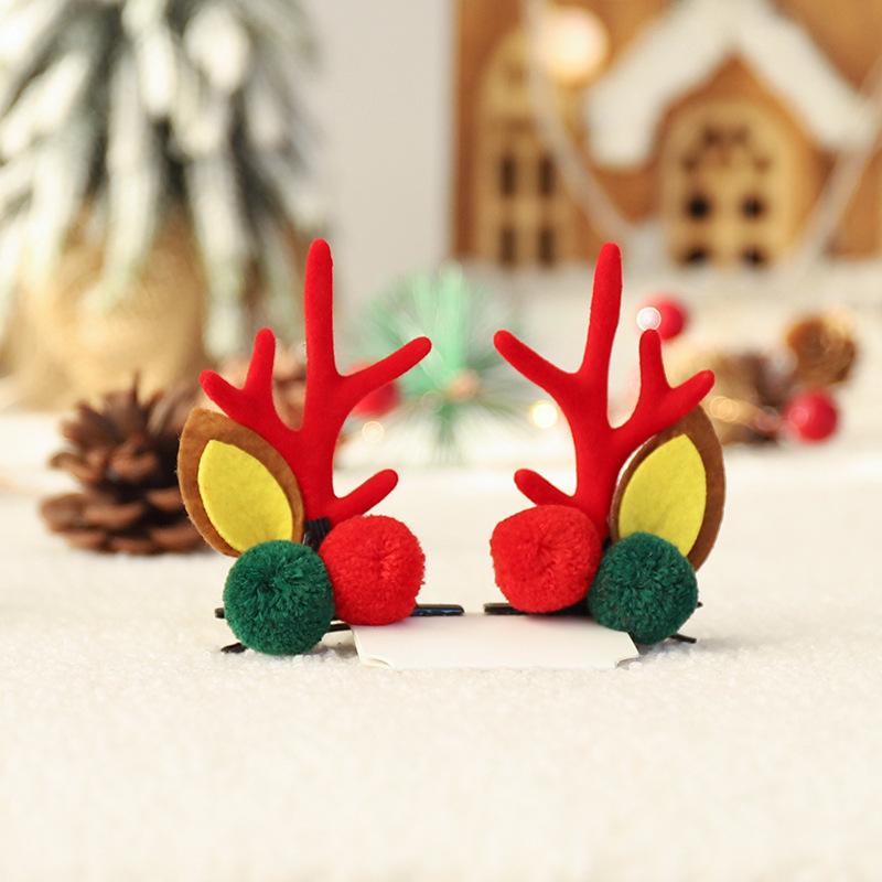 Cute Antlers Dog Cat Kid Hari Accessories Christmas Supplies for Pets Girls Santa Claus Puppy Mascotas Hairpin Hearwear