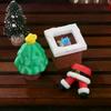 3D Printed Christmas Holiday Decoration Desktop Doll Santa Claus Falling Chimney Cute And Fun Relax Toy Pressed Ornament Clicker
