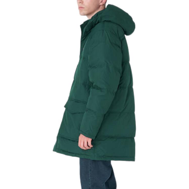 Levis FW22 Logo Mittellange Daunenjacke Herren Oberbekleidung Grün A0950-0005