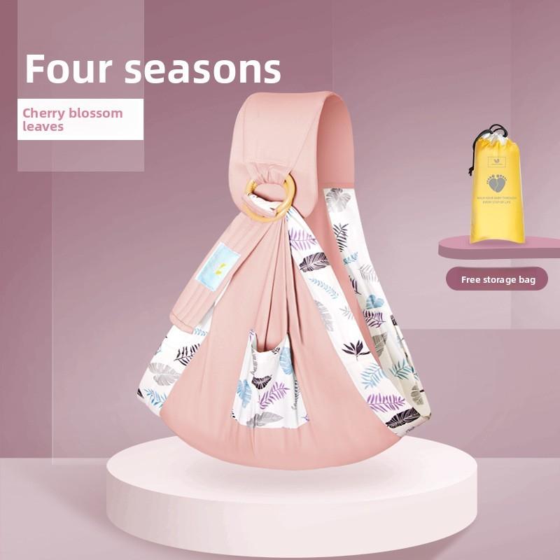 Baby Wrap Carrier With Adjustable Single Shoulder Strap For Infant And Toddler Use