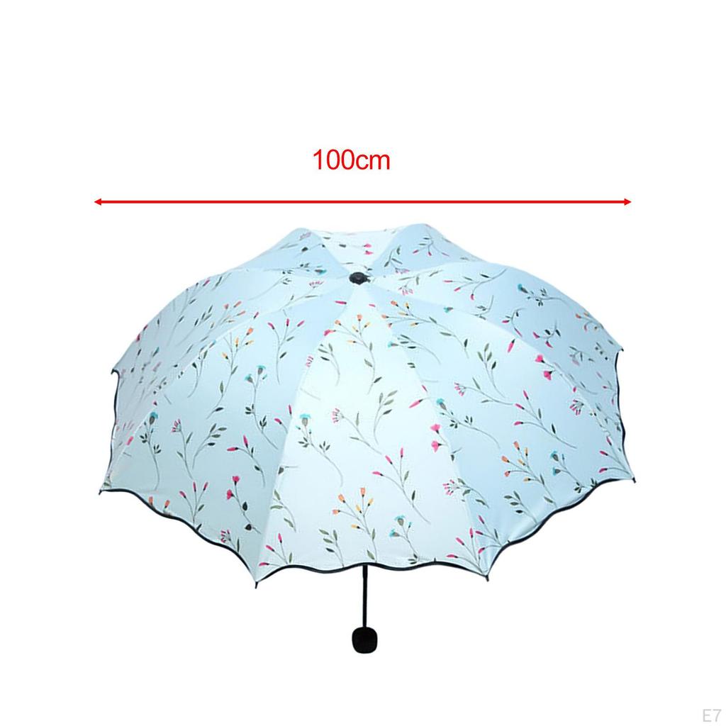 Foldable Umbrella Travel for Men Women Rainproof Rain Sun Purse
