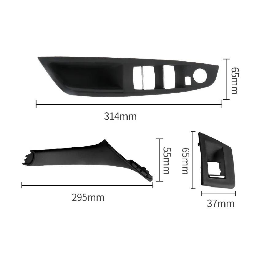 LHD RHD Upgraded New Interior Passenger Door Handle Inside Panel Trim For BMW 5 Series F10 F11 F18 520i 523i 525i 528i 535i