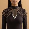 Multi-layer Women Shoulder Chain Gold/Silver Shoulder Body Chain  Events