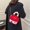 Cute Cartoon Mobile Phone Bag, Shopping Crossbody, Hand Bag, Women's Plush Small Cosmetic Storage Bag, Parent-child Bag