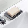 Self Draining Soap Holder Silicone Soap Dish Storage Holder Soap Box Draining Kitchen Sink Sponge Tray Bathroom Accessories