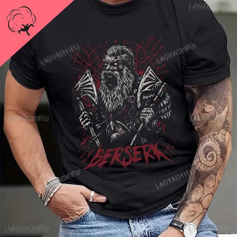 Viking Blood Highquality Unisexs Short Sleeved Viking Legend Tshirt Retro Classic Tshirt Valhalla Odin Top