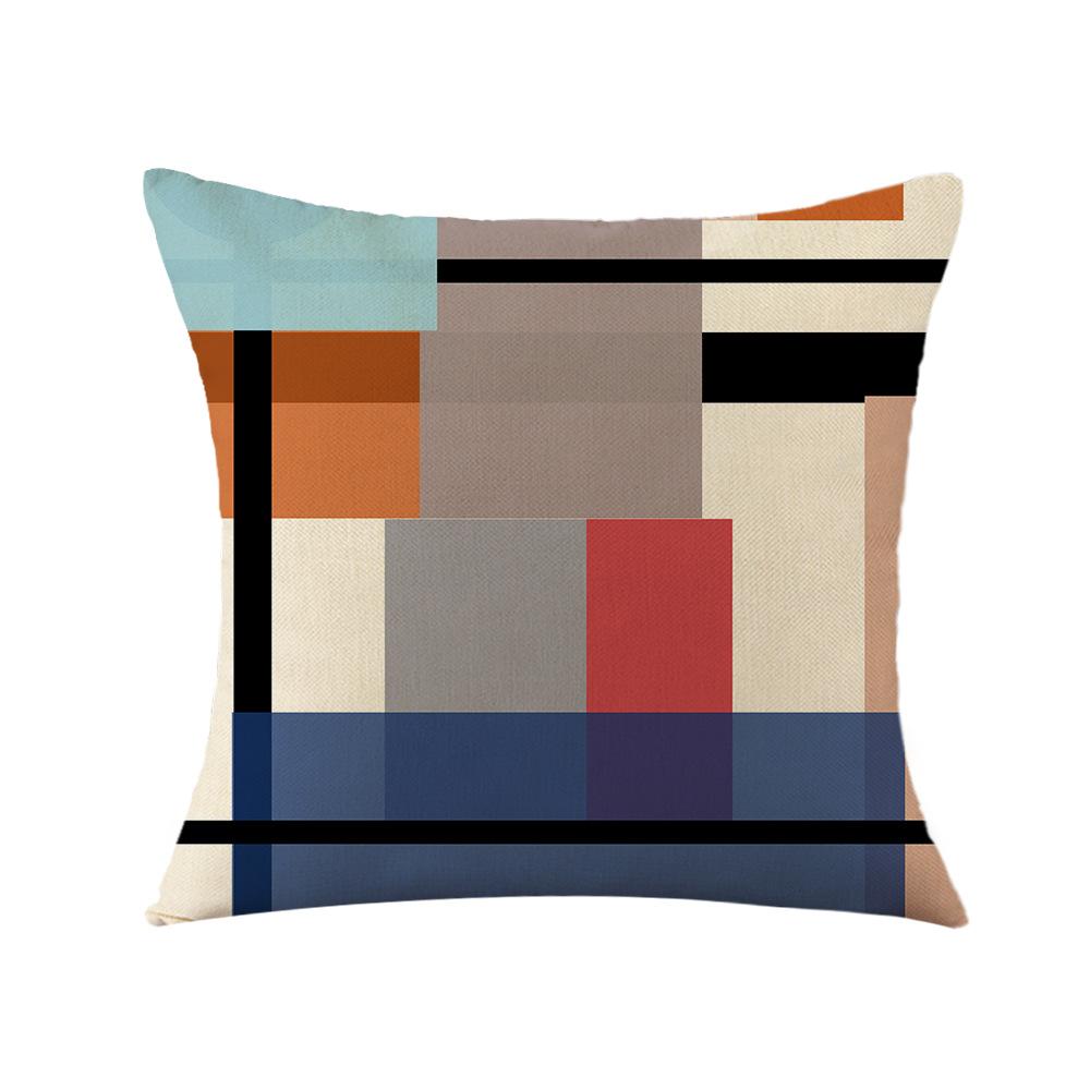 Geometrischer roter Kissenbezug Büro Kissen Sofa Kissen Bettseite Rückenlehne Kissenbezug
