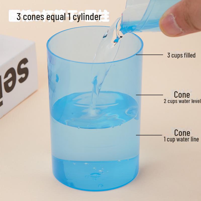 Mathematical Model Set: Cylinder & Cone Teaching Aids for Surface Area and Volume Derivation