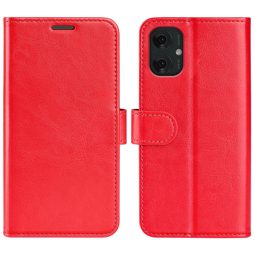 For Motorola Moto G55 5G Wallet Case Crazy Horse Texture Stand Leather Phone Cover