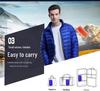 Men's Plus Size Solid Color Lightweight Down Cotton Jacket, Winter 2021 Fashion