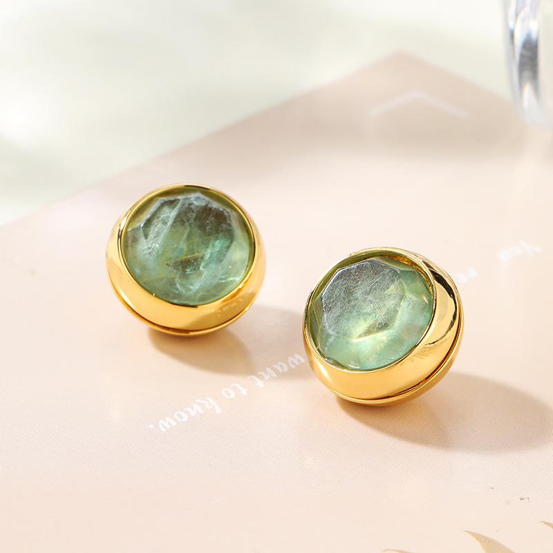 Women's Light Luxury Design Elegant Oval Geometric Earrings Fashionable And Versatile Niche Design Earrings Daily Accessories