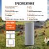 Hardware Cloth, 1/2 Inch 24in X 100 Ft 19 Gauge, Hot Dipped Galvanized Wire Mesh Roll, Chicken Wire Fencing, Wire Mesh for Rabbit Cages, Garden, Small