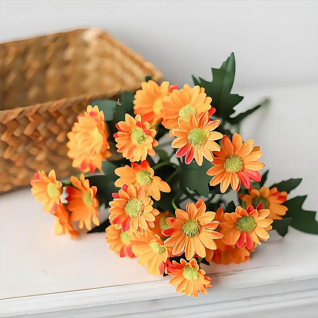 Artificial Flowers Silk Daisy Bouquet Christmas Decorations Home vase table Wedding bridal bouquet Decorative Household Products