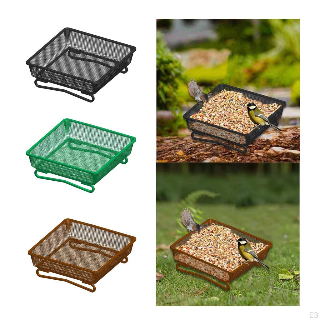 Ground Bird Feeder Tray Feeding Platform Breathable Multifunctional Fashion Garden Decoration Holder