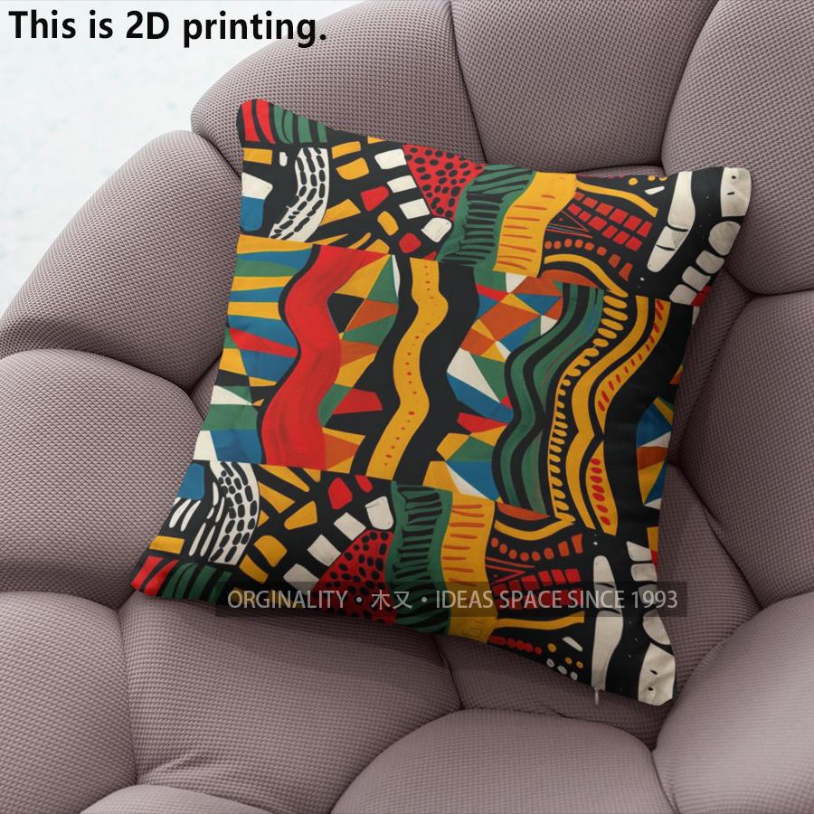 African Tribal Style Digital Print Pillow Covers Pattern Cushion Cover Suitable For Sofa Bedroom Car Pillow Cover
