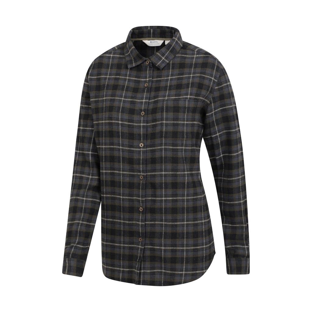 Mountain Warehouse Womens/Ladies Balsam Brushed Flannel Longline Shirt