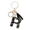 Lightweight Keychain Pendant, Sequins Star Letter A-Z Charm with Tassel, Gift Alphabet Initial Metal Keyring for Handbag Backpack Bag