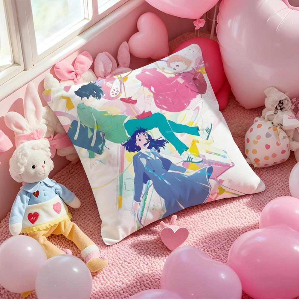 The Colors Within Anime Cushion Cover Pattern Printed Pillowcase for Living Room Sofa Cushion Cover & Bedroom Decor