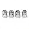 4Pcs Aluminum Car Tire Valve Caps Diamond Tyre Valve Airtight Cover Waterproof Dust For Alfa Romeo Giulietta GT 159 Automobiles Ctv122